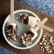 Banan is med chokolade