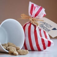Mandler med hvid chokolade og lakrids