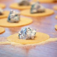 Ravioli med gorgonzolasauce