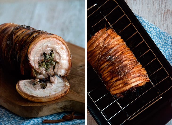 Porchetta - Opskrift På Lækker Italiensk Rullesteg Med Sprød Svær