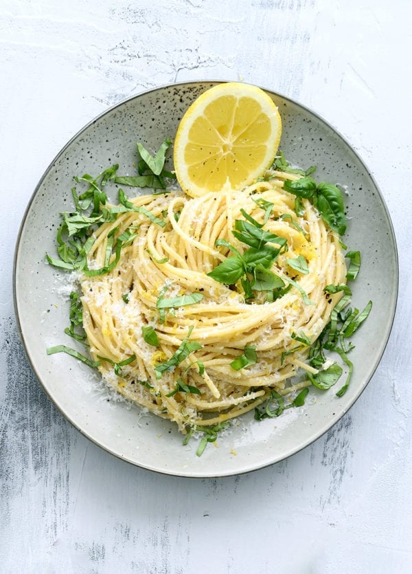 Citronpasta Med Basilikum L Kker Og Nem Opskrift P Citron Pasta