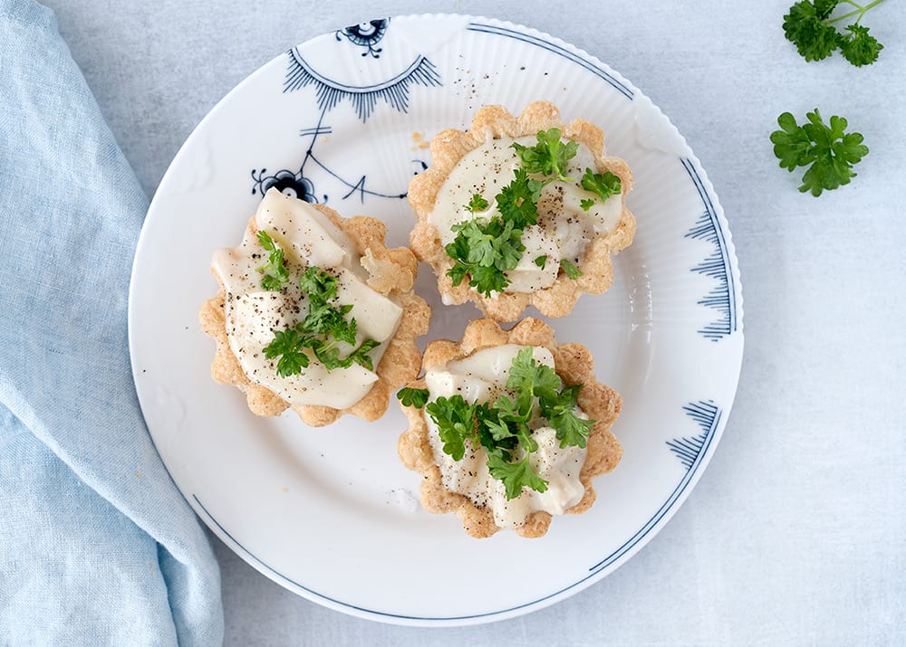 Cafe Ocean Forespørgsel Tarteletter med høns i asparges - skøn klassisk og nem opskrift